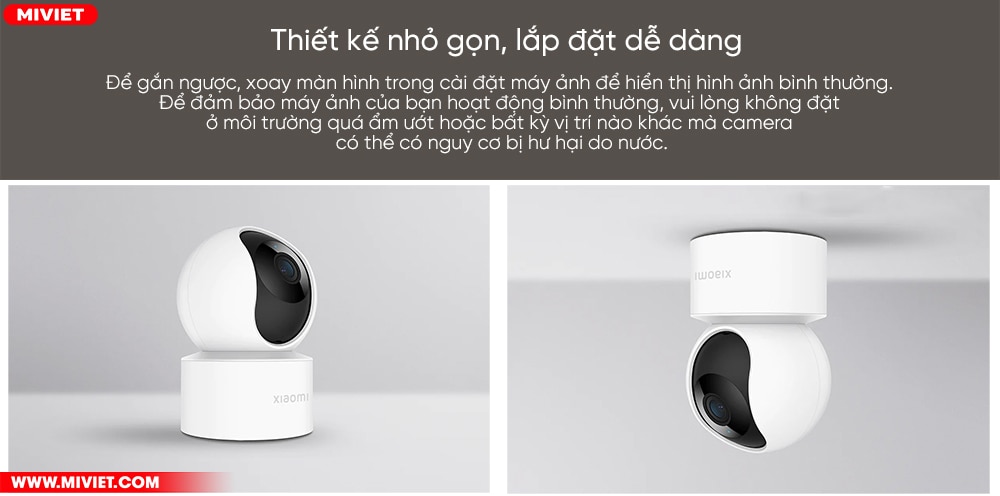 Camera giám sát Xiaomi 360 1080p C200 - Quốc Tế - Chính Hãng - Best Seller Thiết kế độc đáo phù hợp mọi không gian