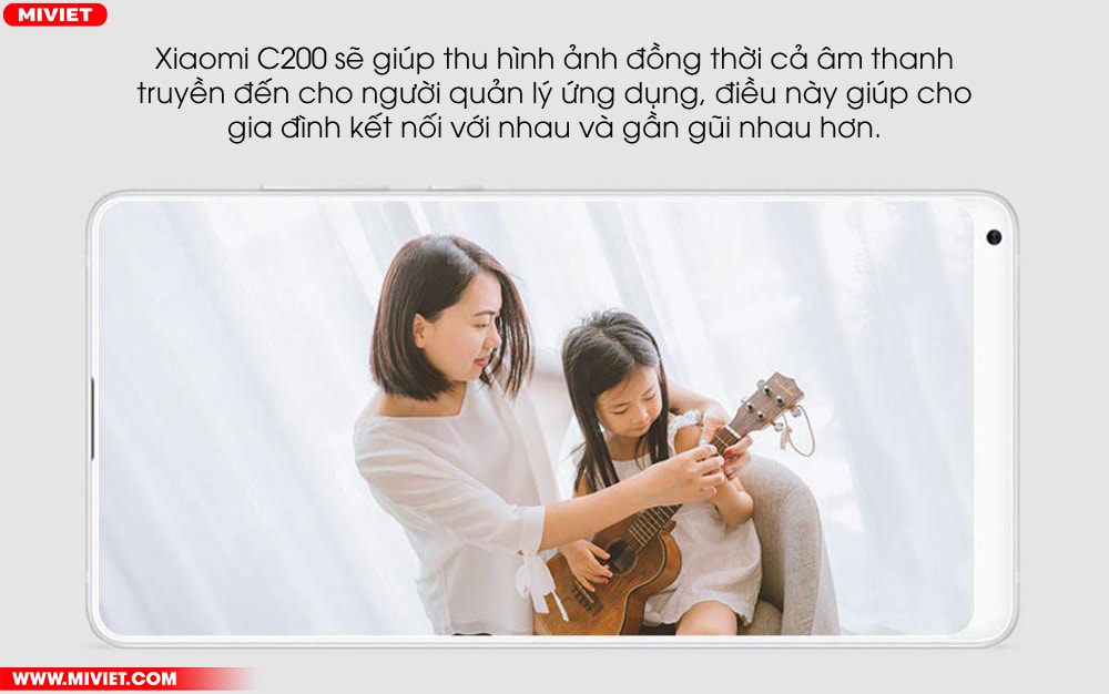 Camera giám sát Xiaomi 360 1080p C200 - Quốc Tế - Chính Hãng - Best Seller Tính năng đàm thoại (âm thanh 2 chiều)