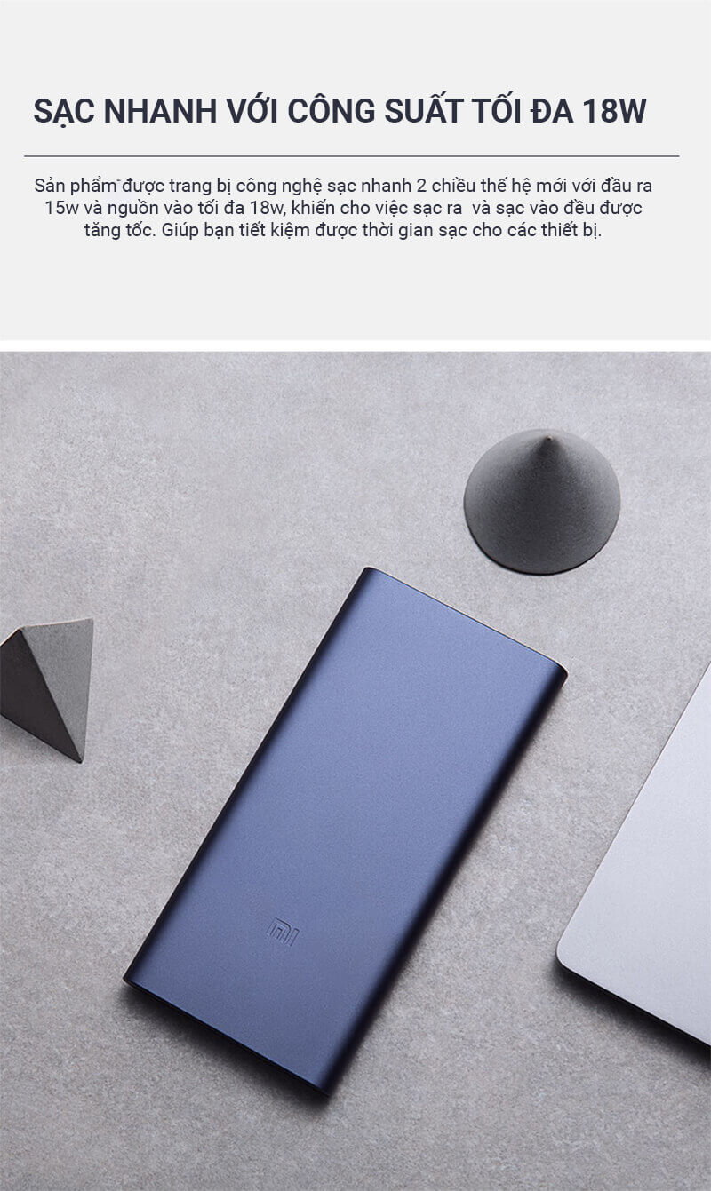 Sạc Dự Phòng Xiaomi 10000mAh Gen 2 Sạc Dự Phòng Xiaomi 10000mAh Gen 2