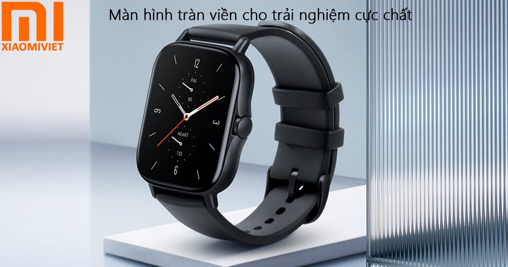 Đồng hồ thông minh Huami Amazfit GTS 2 Xiaomi Amazfit GTS 2 trang bị màn hình tràn viền sắc nét