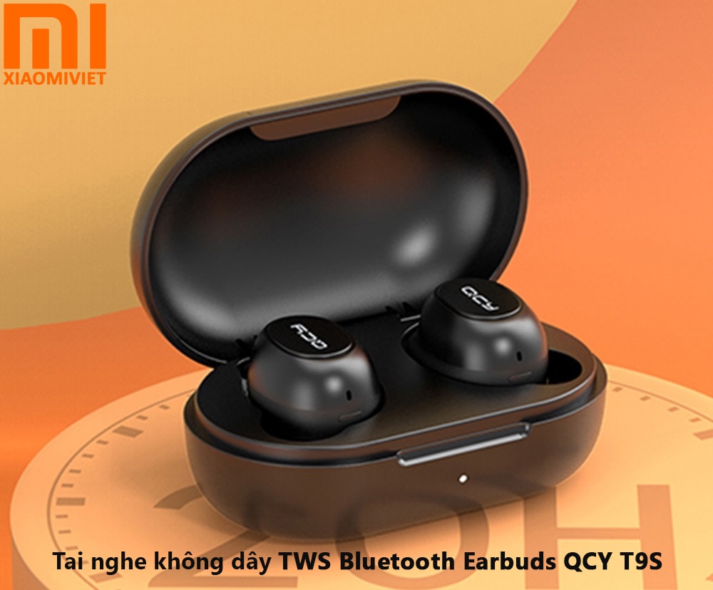 Tai nghe khong day TWS Bluetooth Earbuds QCY T9S Tai nghe khong day TWS Bluetooth Earbuds QCY T9S