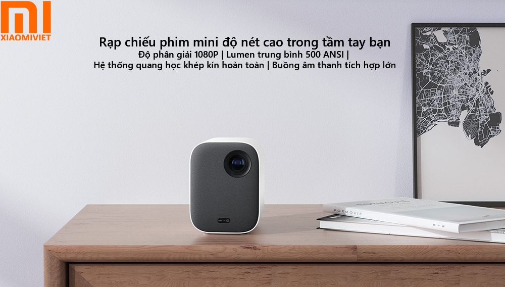 Máy chiếu Xiaomi 4K Mini Portable - Mi Smart Compact Projector 2 - Quốc Tế Chính Hãng Máy chiếu Xiaomi Mini Portable