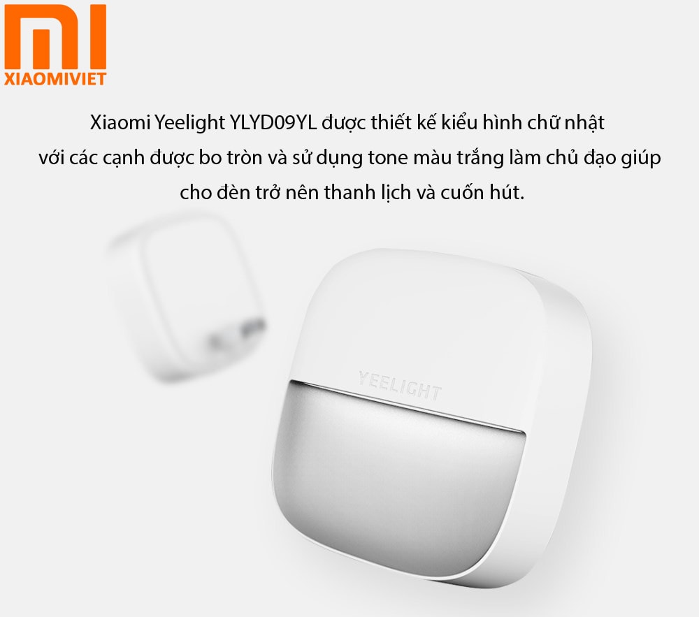 Đèn ngủ cảm biến Xiaomi Yeelight YLYD09YL Thiết kế nhỏ gọn thích hợp ở mọi khu vực trong nhà
