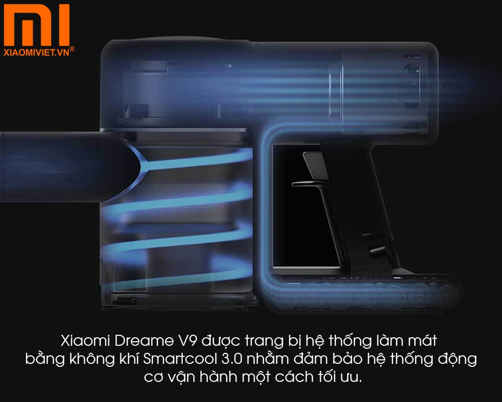 Máy hút bụi cầm tay Xiaomi Dreame V9 Hệ thống làm mát Smartcool 3.0