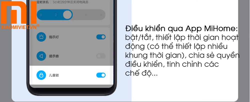 Quạt đứng thông minh Xiaomi Mi Smart Fan 2 Lite (Bản Quốc Tế) Điều khiển từ xa qua App Mi Home