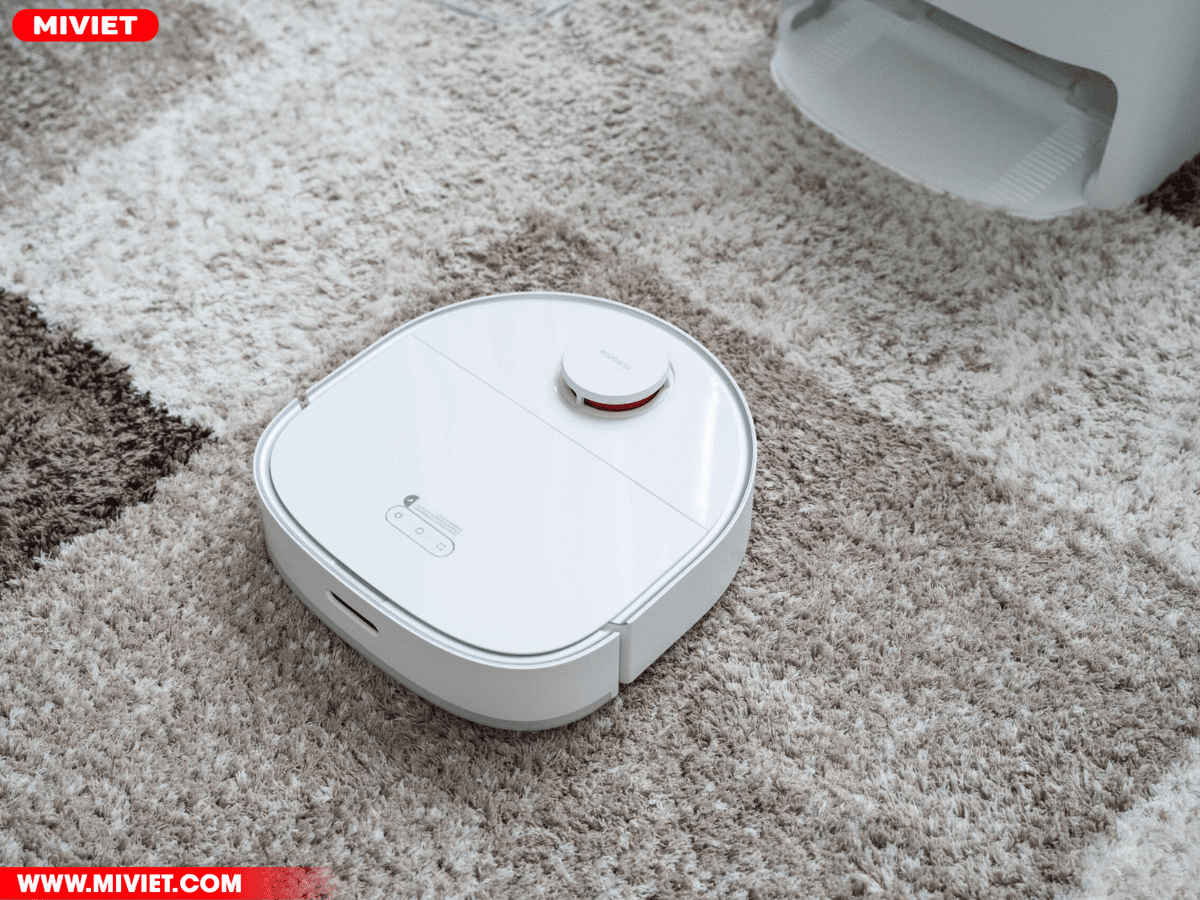 Robot hút bụi lau nhà Dreame Bot W10 Pro - Tự động giặt giẻ, sấy khô - Camera AI - Bản quốc tế Dreame Bot W10 nhận diện thảm thông minh bằng sóng siêu âm