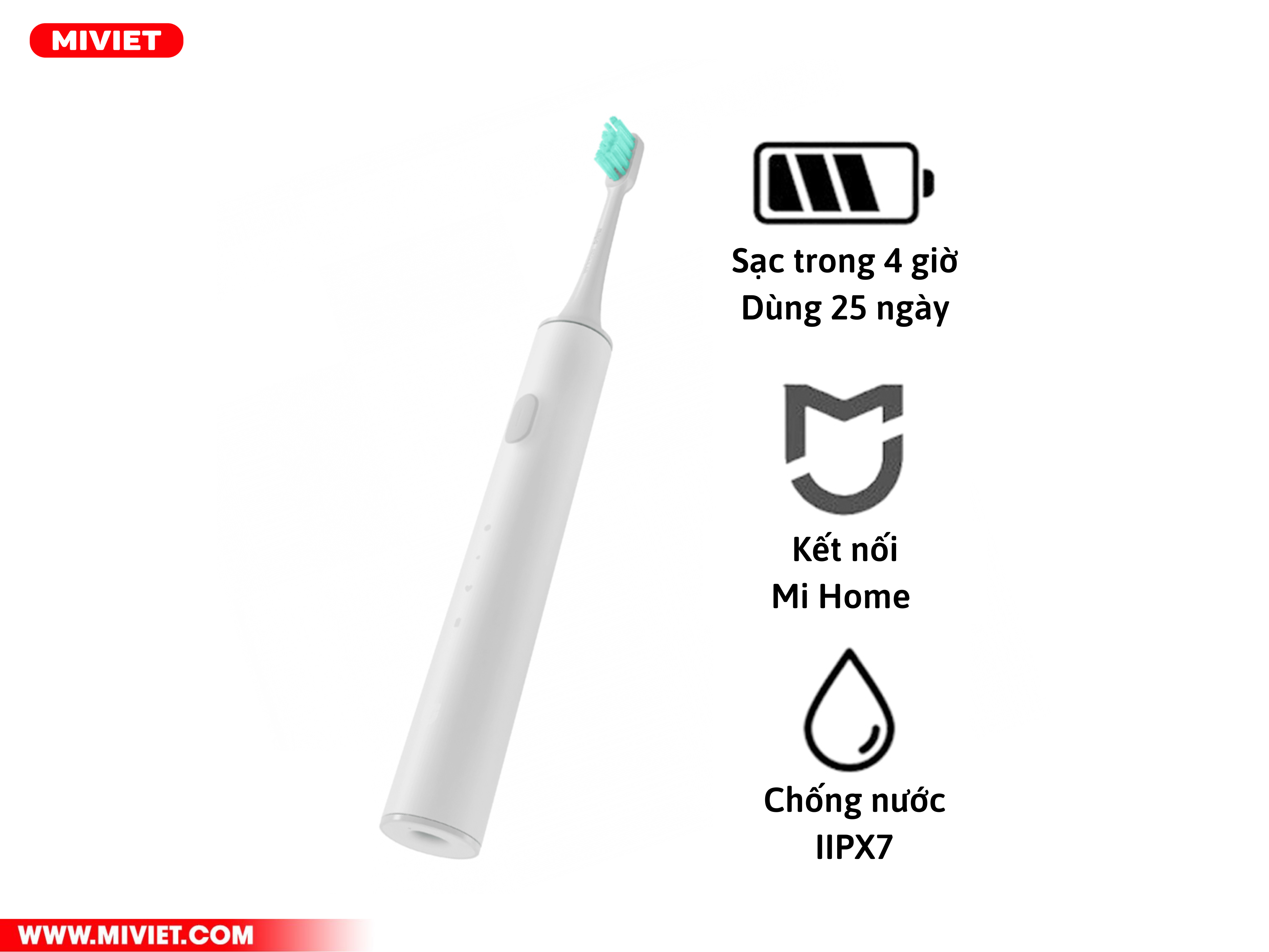 Bàn chải điện thông minh Xiaomi Mijia T300 Bàn chải điện thông minh Xiaomi Mijia T300