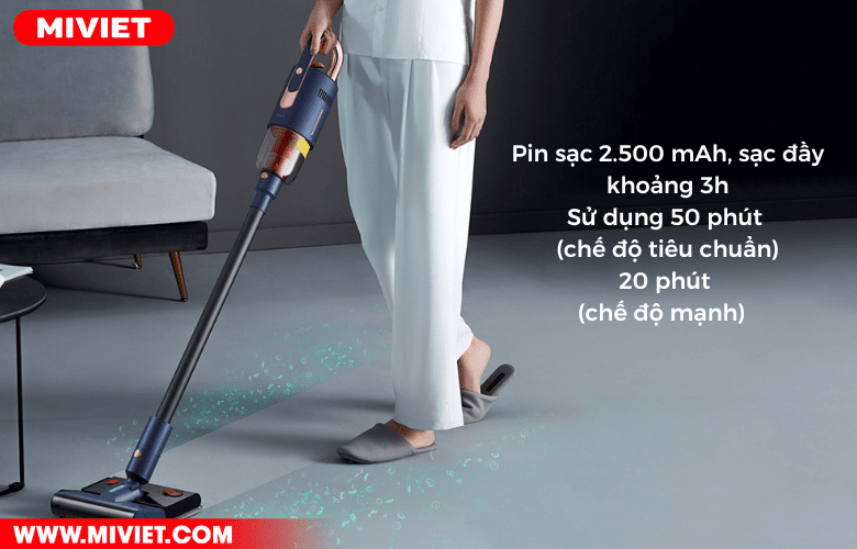 Máy hút bụi lau sàn Deerma DEM-VC20 Pro Máy hút bụi lau sàn Deerma DEM-VC20 Pro PIN 2500 mAh