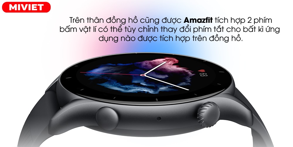 Đồng hồ thông minh Amazfit GTR 3 Nút bấm vật lí đầy tiện nghi