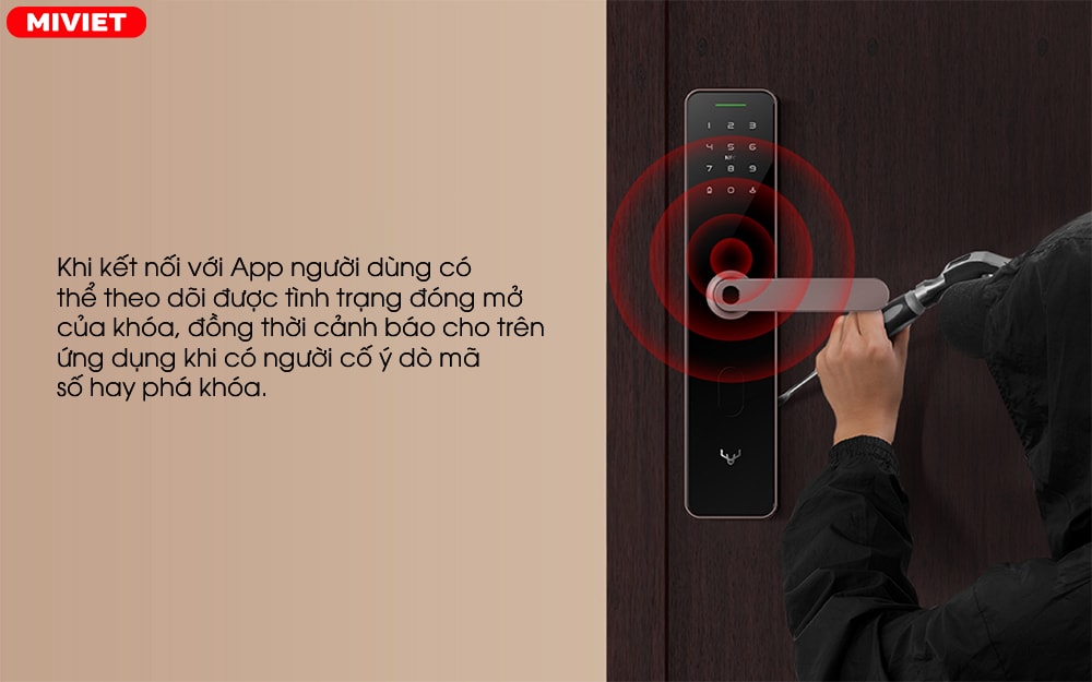Khóa Cửa Thông Minh Xiaomi Lockin Smart Lock X1 - Bản Quốc Tế - Chính hãng - Đã bao gồm lắp đặt An toàn, tính bảo mật cao