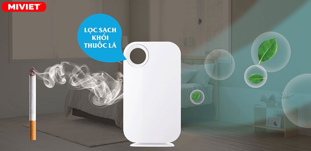 11 Tác dụng của máy lọc không khí đối với sức khỏe Khử mùi, lọc khói thuốc lá