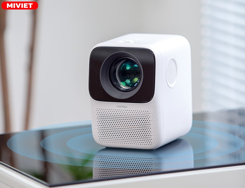 Máy chiếu thông minh mini Wanbo T2 Max Hệ thống loa kép cho chất lượng âm thanh sống động