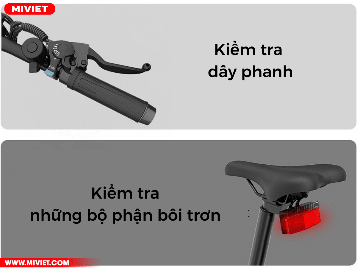 cách bảo quản xe đạp điện Kiểm tra xe định kì
