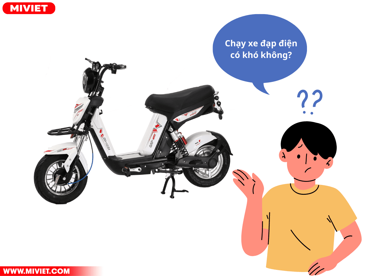 Xe đạp điện chạy có khó không Xe đạp điện chạy có khó không