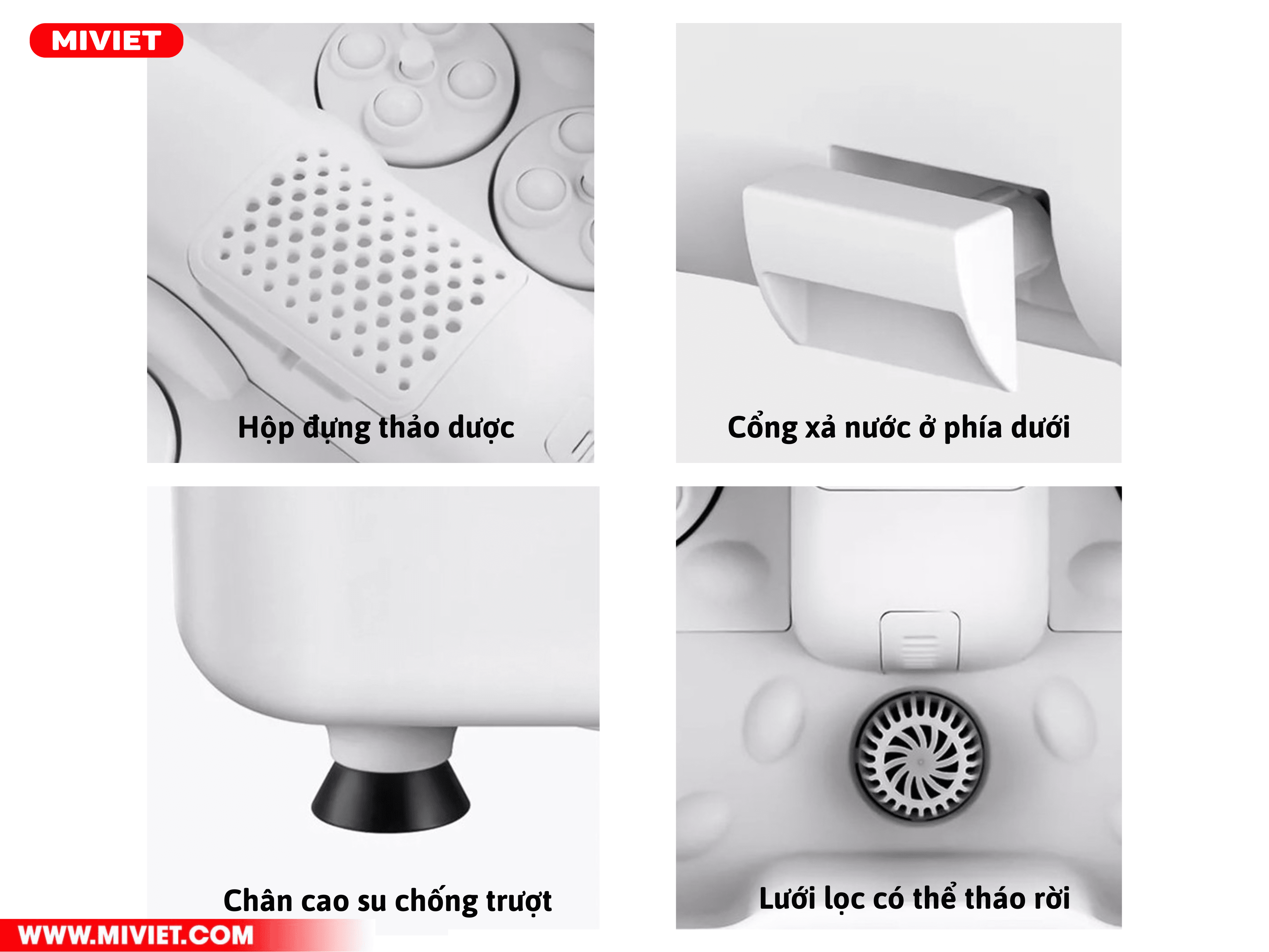 Máy massage ngâm chân Xiaomi HITH ZMZ-X5 - Chính hãng Thiết kế tinh tế từng chi tiết