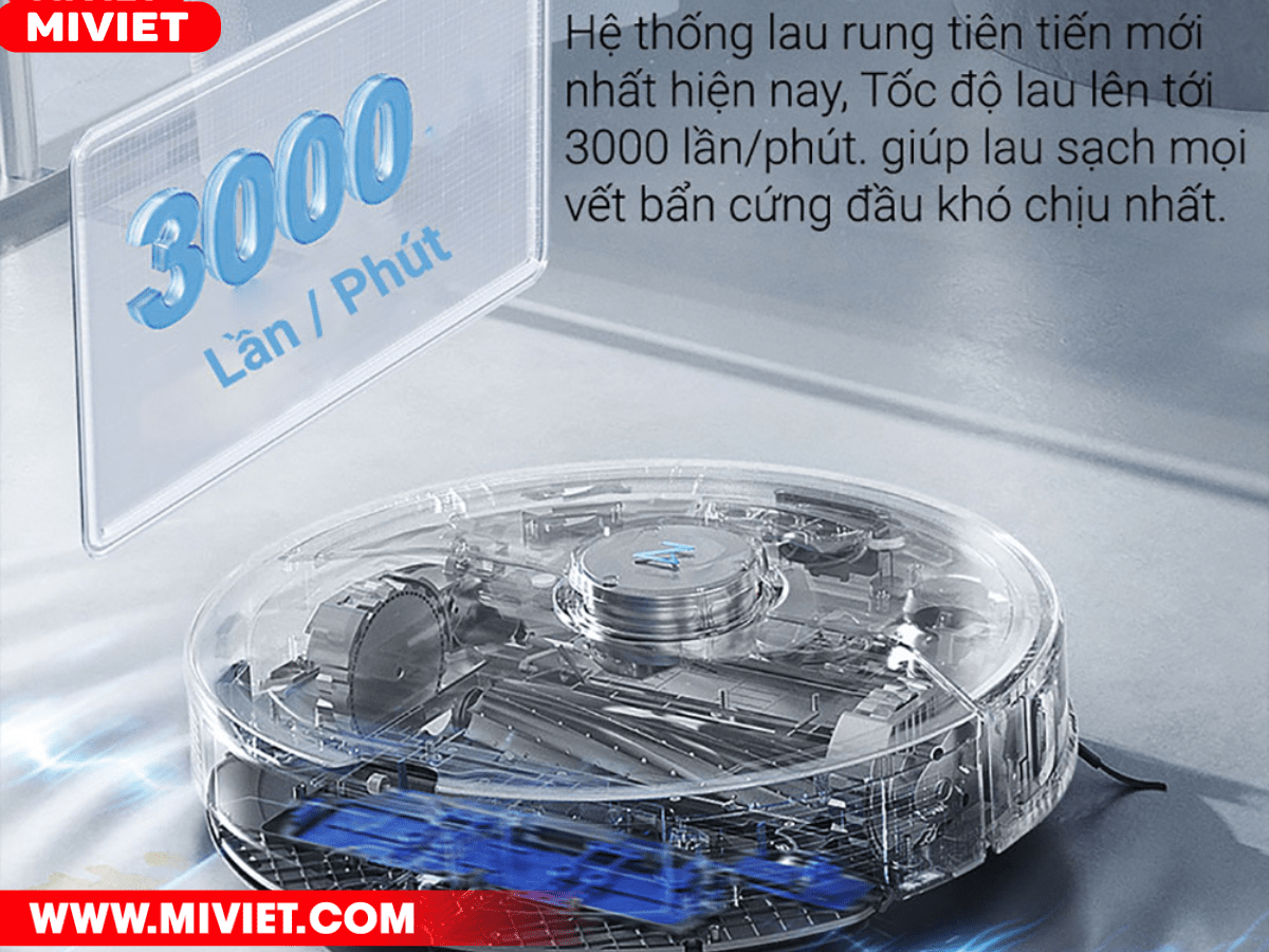 Robot hút bụi lau nhà Roborock G10 – Bản Quốc tế Công nghệ lau được nâng cấp với tần số 3000 lần trên phút