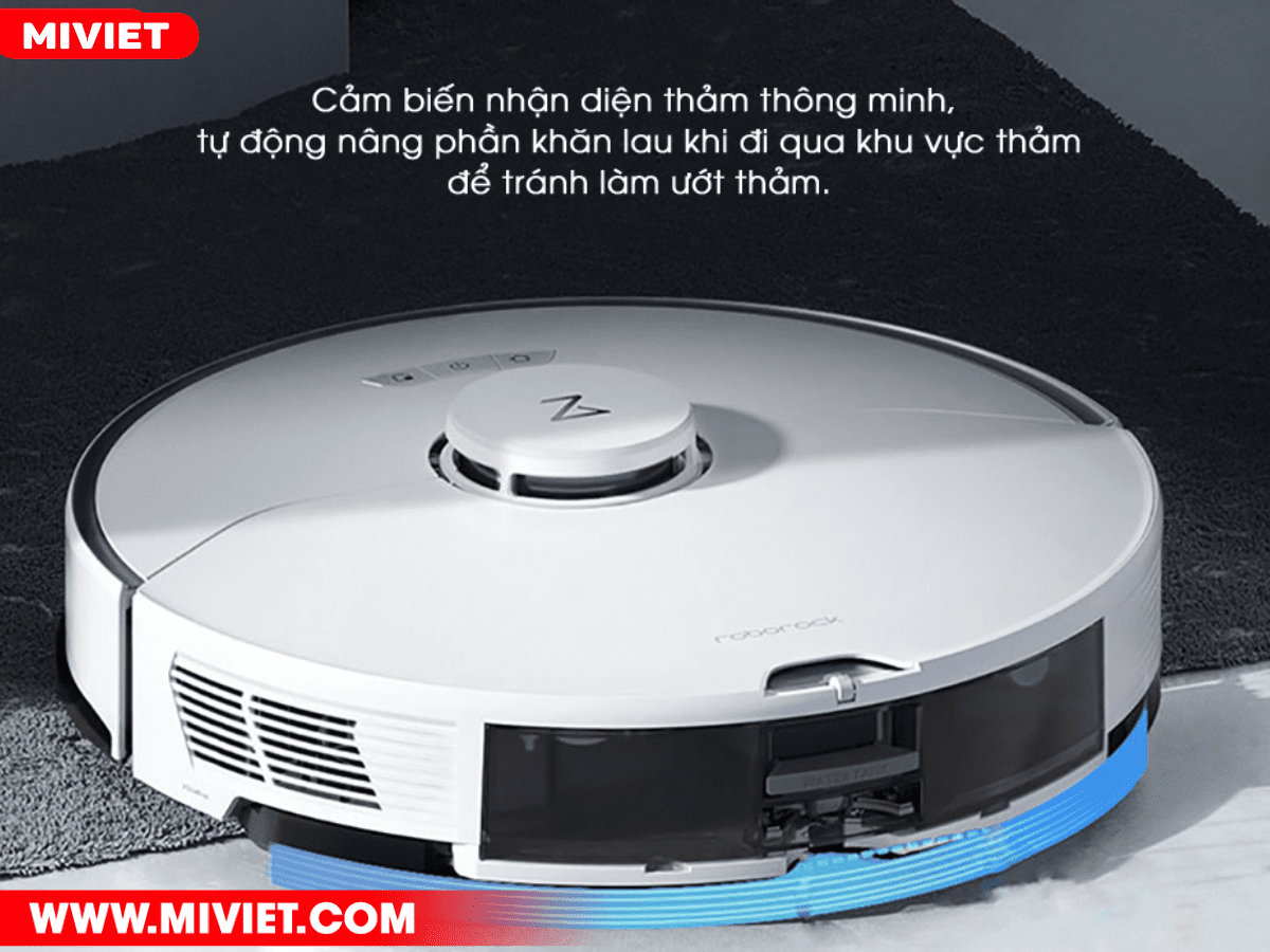 Robot hút bụi lau nhà Roborock G10 – Bản Quốc tế Cảm biến nhận diện thảm chính xác