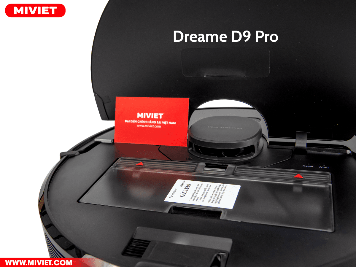 So sánh robot hút bụi Dreame F9 và Dreame D9 pro Hộp chứa bụi của Dreame D9 Pro