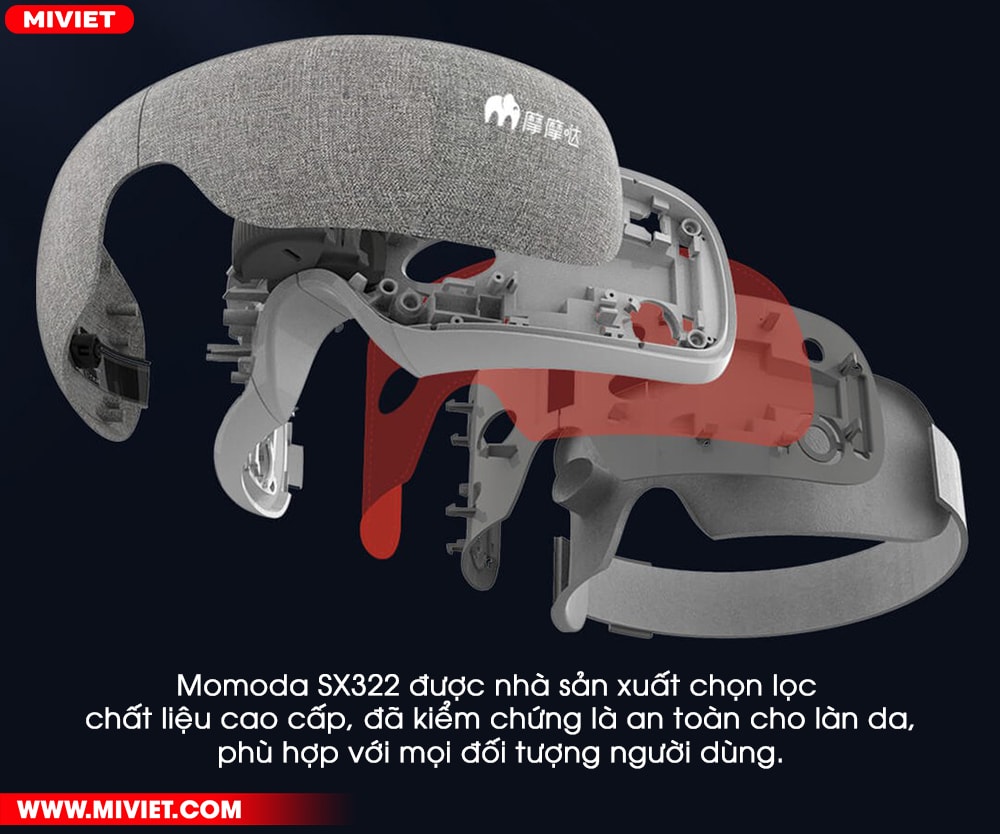 Máy massage mắt Momoda SX322 Hoàn thiện cao cấp, an toàn cho làn da