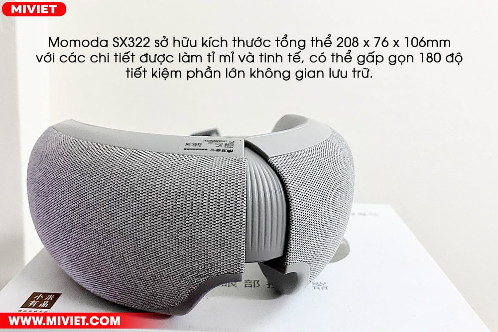 Máy massage mắt Momoda SX322 Thiết kế gập gọn dễ dàng cất trữ trong những chuyến đi