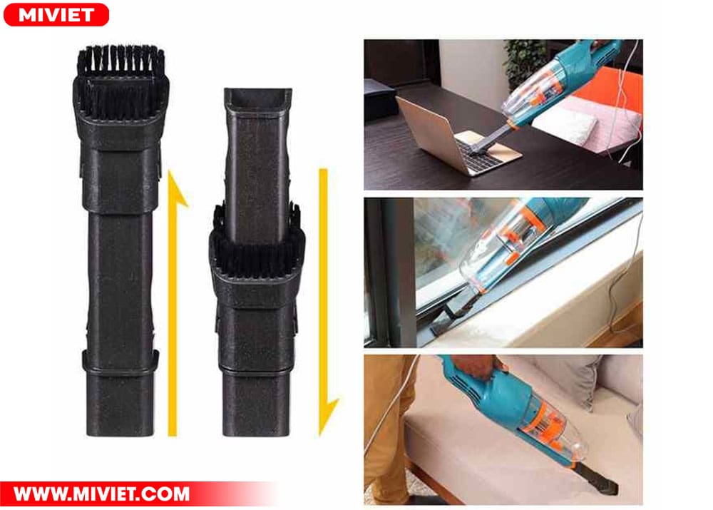 Máy hút bụi cầm tay Deerma DX900 3 loại đầu hút linh hoạt cho nhiều mục đích sử dụng