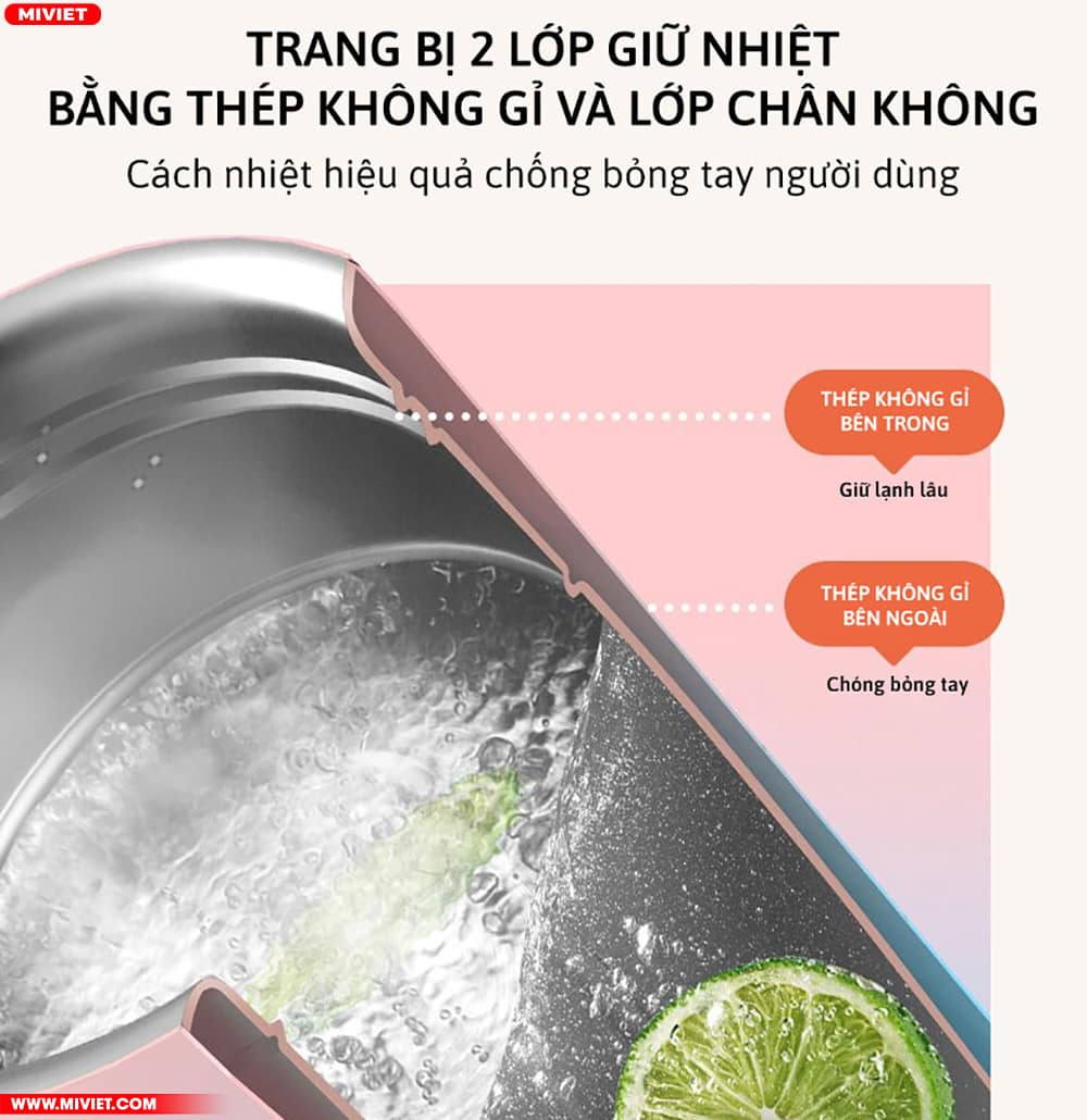 Máy xay sinh tố cầm tay Deerma NU90 Hoàn tiện tỉ mỉ với chất liệu cao cấp, an toàn