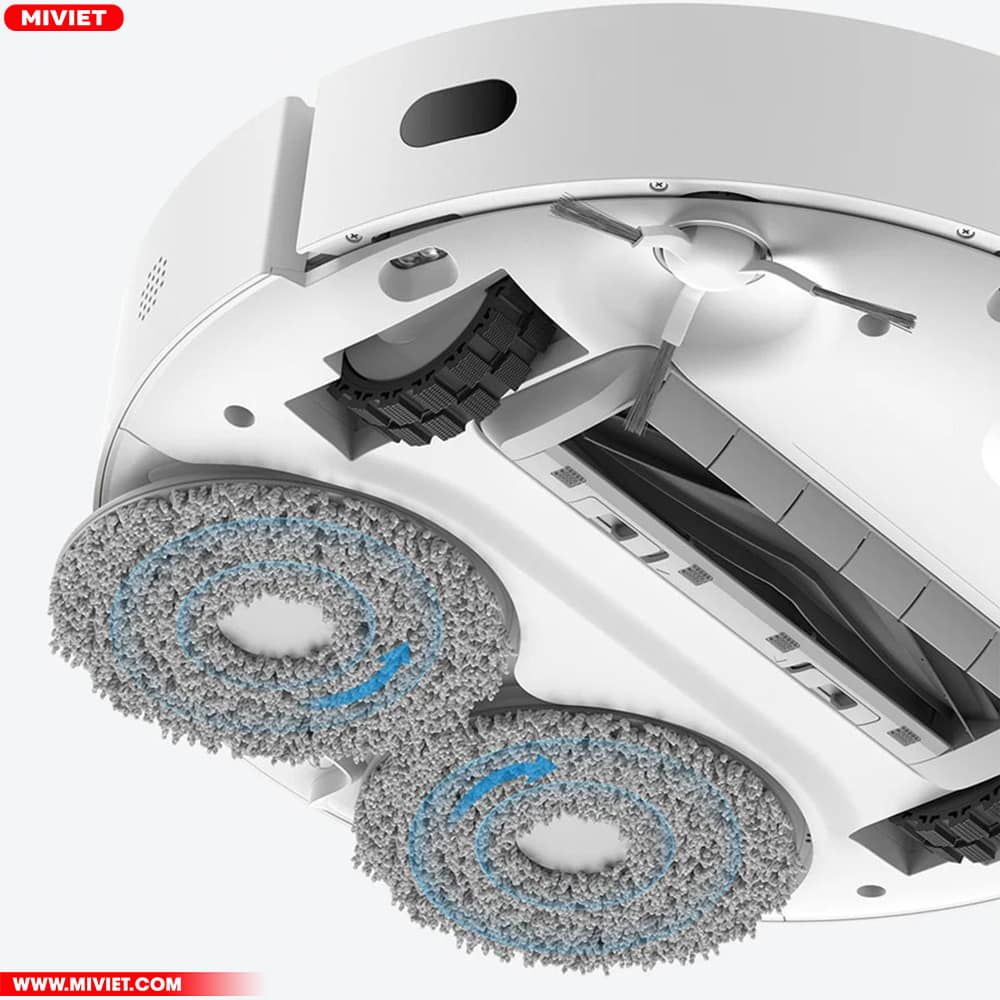 Robot hút bụi lau nhà Dreame L10 Ultra Chổi chính được làm hoàn toàn bằng chất liệu cao su có vây