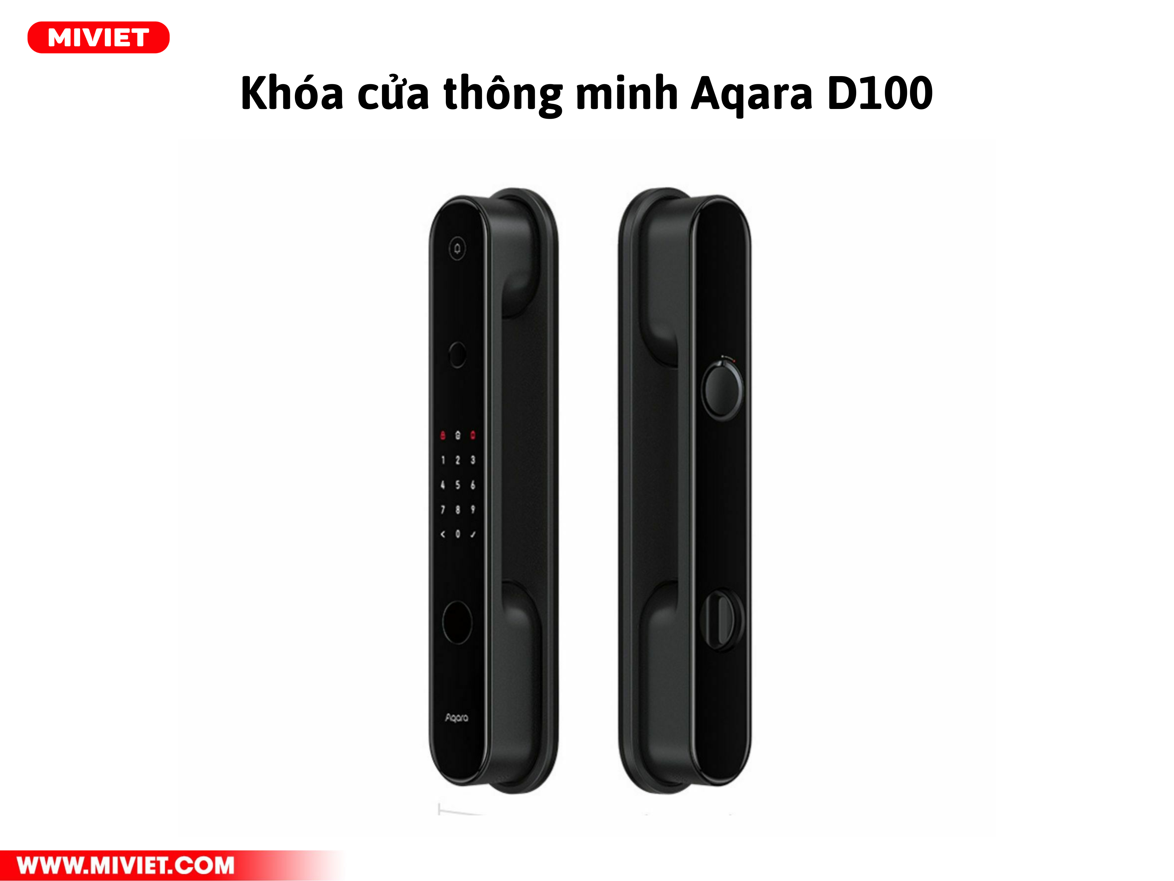 Khóa cửa thông minh Xiaomi Aqara D100 - Bản Quốc Tế - Đã bao gồm lắp đặt Khóa cửa thông minh Aqara D100