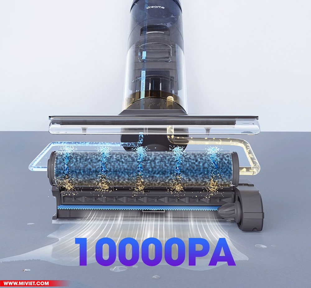 So sánh Dreame H12 Pro và Roborock Dyad Pro Dreame H12 Pro sở hữu lực hút 10000PA