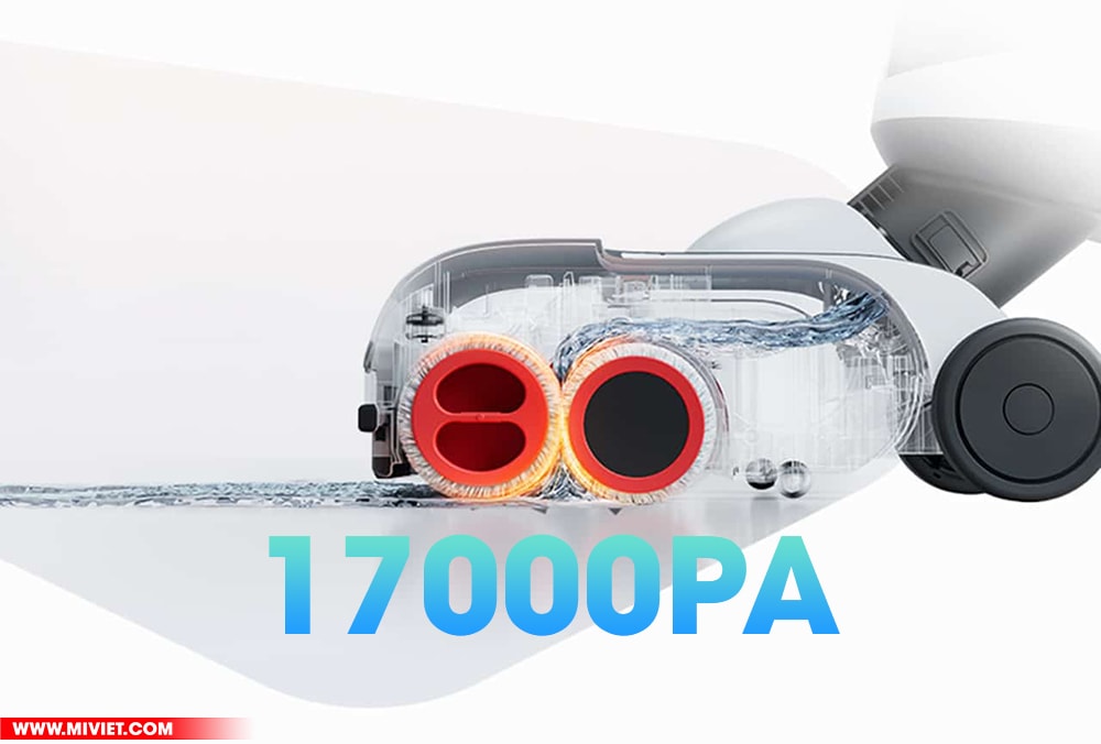 So sánh Dreame H12 Pro và Roborock Dyad Pro Roborock Dyad Pro sở hữu lực hút 17000Pa