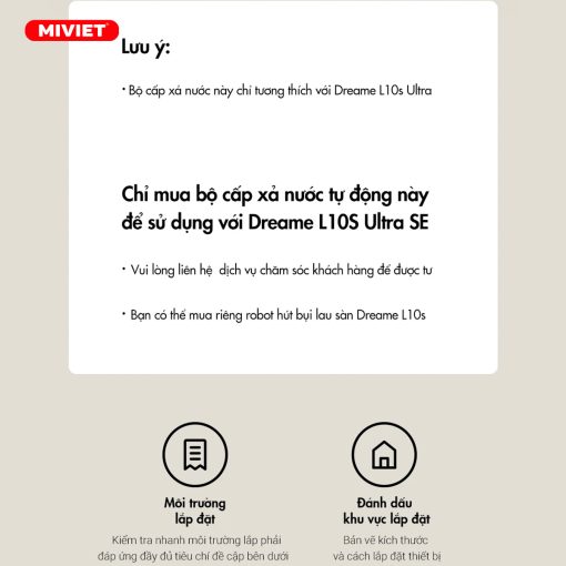 Bộ bơm xả nước tự động (Dành riêng cho Dreame L10s Ultra SE)