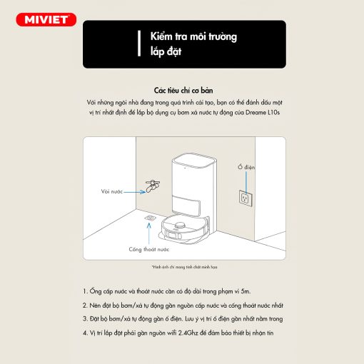 Bộ bơm xả nước tự động (Dành riêng cho Dreame L10s Ultra SE)