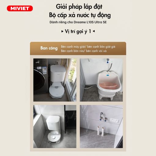 Bộ bơm xả nước tự động (Dành riêng cho Dreame L10s Ultra SE)