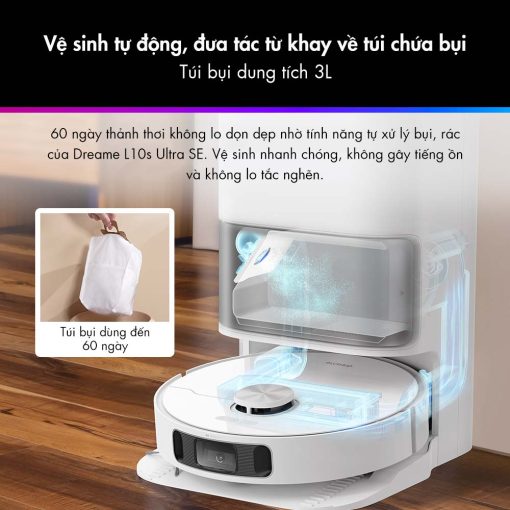 Tự động làm sạch túi bụi