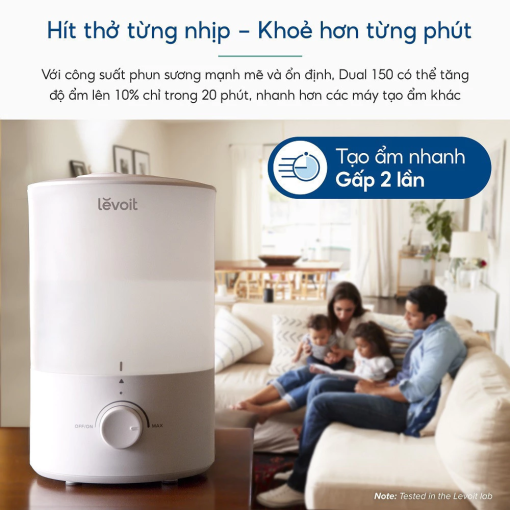 Máy Phun Sương Tạo Ẩm Levoit Dual 150 Ultrasonic