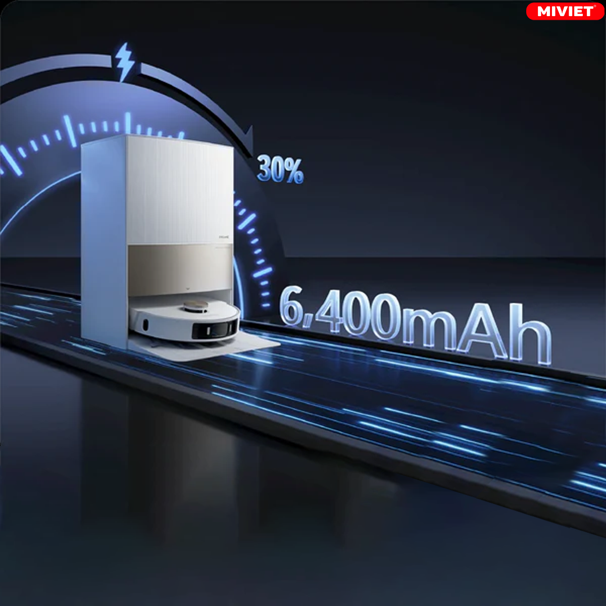 So sánh robot hút bụi lau nhà Dreame L20 Ultra và Dreame L10s Ultra Dung lượng pin lớn, thời gian làm việc dài