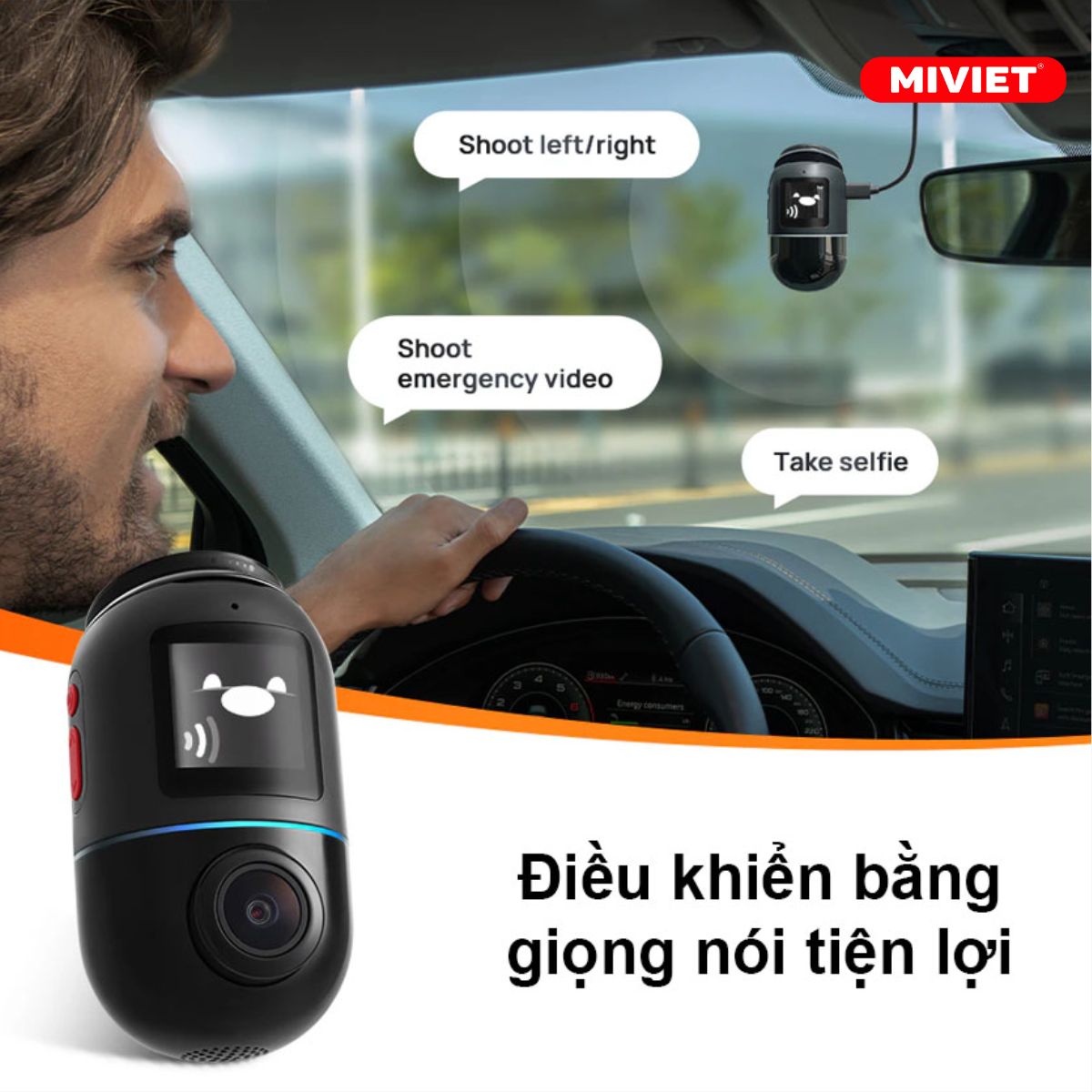 Camera hành trình ô tô 70mai X200 Omni Camera 70mai omni điều khiển bằng giọng nói