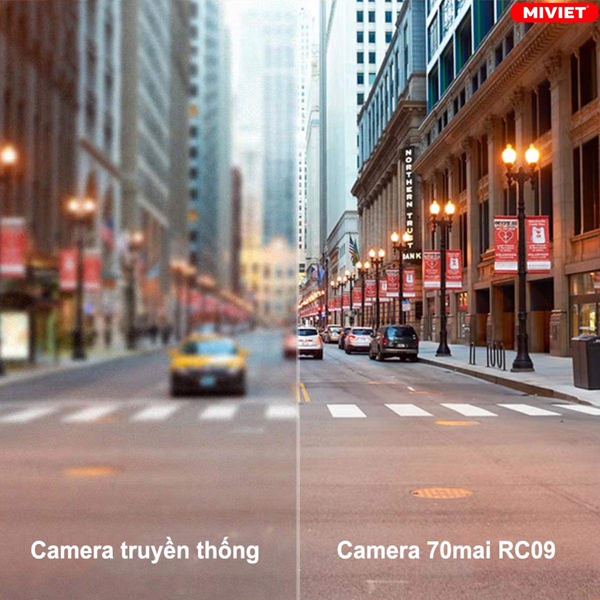 Camera Hành Trình 70mai RC09 - BH 12 Tháng Sự khác biệt giữa camera thường và 70mai Rc09