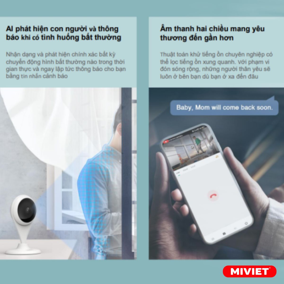 Camera Wifi 2K Botslab C201 - BH 24 Tháng Theo dõi chuyển động an ninh