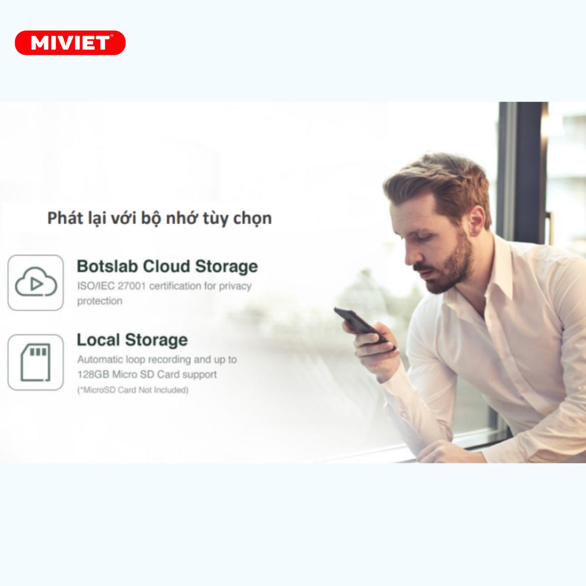 Camera Wifi 2K Botslab C201 - BH 24 Tháng Đàm thoại 2 chiều