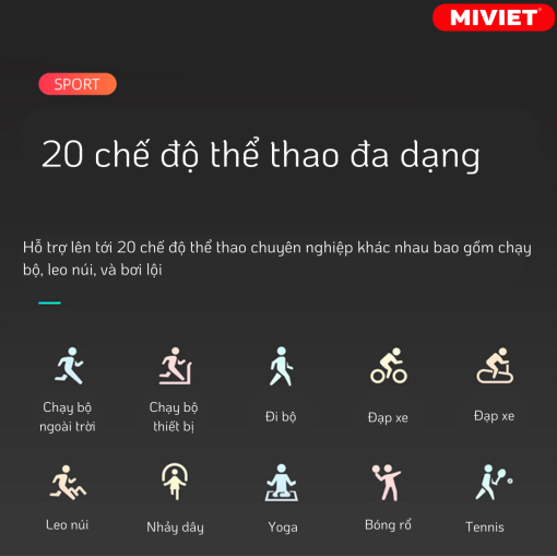 20 chế độ thể thao đa dạng