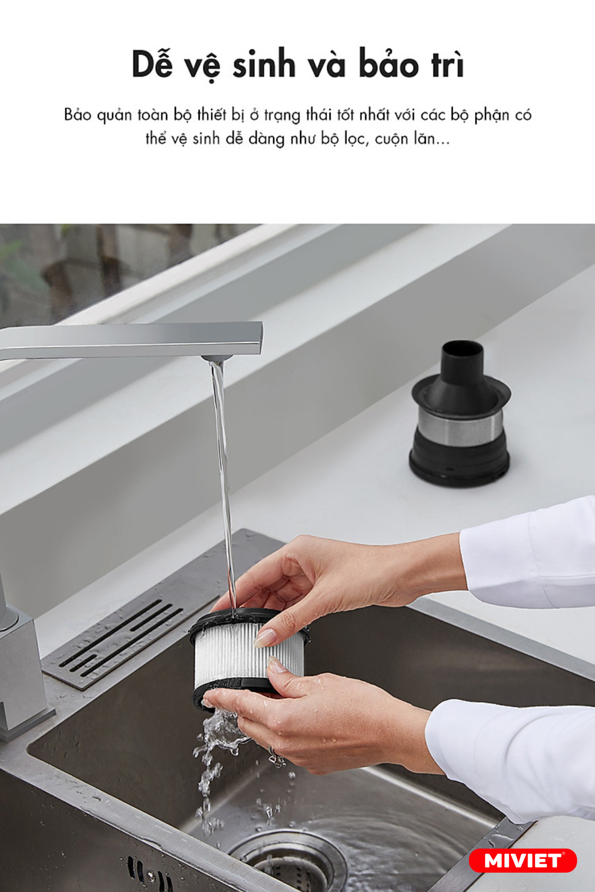 Máy hút bụi cầm tay không dây - Dreame R10 Pro - Chính hãng Vệ sinh dễ dàng