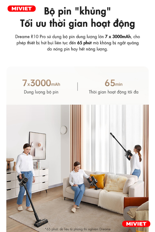 Máy hút bụi cầm tay không dây - Dreame R10 Pro - Chính hãng