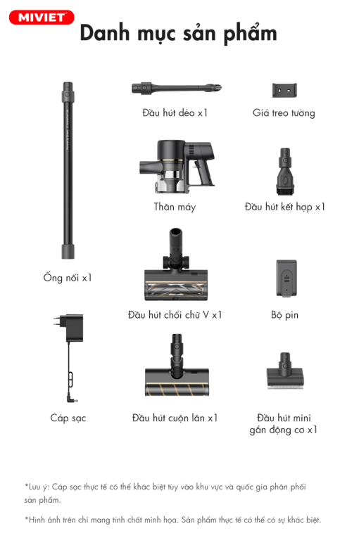 Máy hút bụi cầm tay không dây - Dreame R10 Pro - Chính hãng