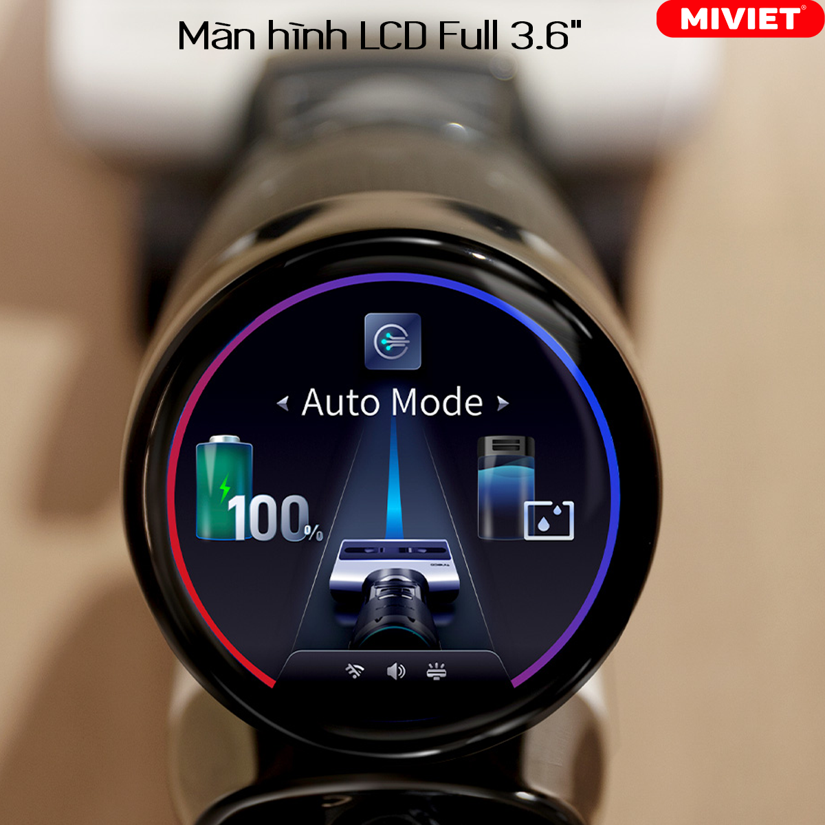 Máy Hút Bụi Lau Sàn Khô Ướt Tineco FLOOR ONE S7 Pro - Bản Quốc Tế - BH 12 Tháng Màn hình LCD và trợ lý Tineco giúp bạn làm sạch nhanh chóng và dễ dàng