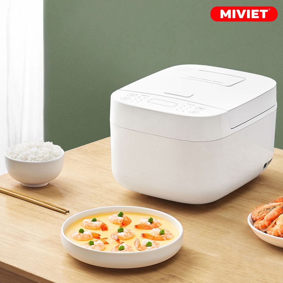 Nồi cơm điện Mijia C1 Nồi cơm điện Mijia C1 có thiết kế hiện đại