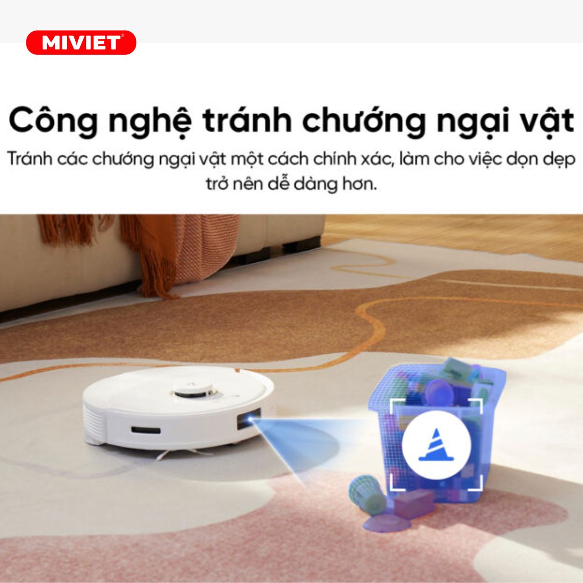 Robot hút bụi lau nhà Roborock Q8 Max Công nghệ tránh chướng ngại vật