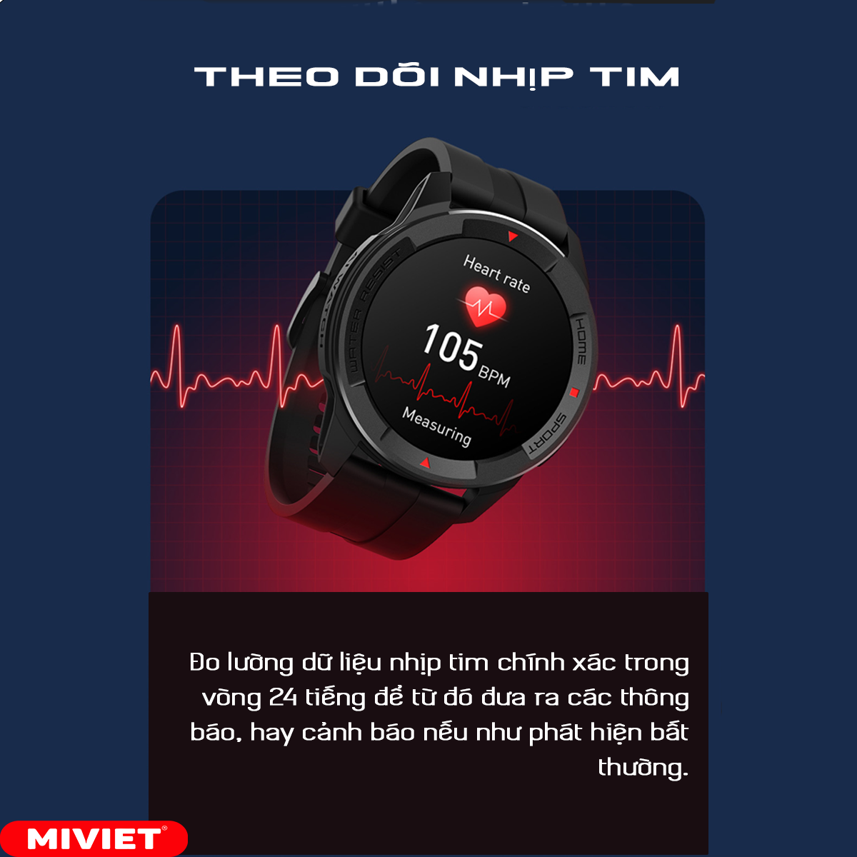 Đồng Hồ Thông Minh Mibro X1 XPAW005 - BH 12 Tháng Nhắc nhở khoa học - Cảnh báo sức khỏe