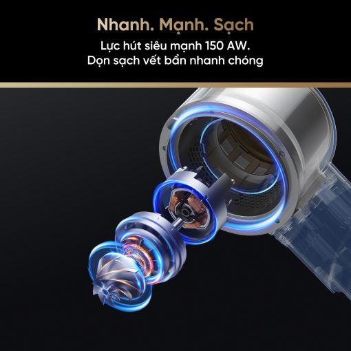 Máy hút bụi cầm tay - Không dây Dreame V12S - Chính hãng