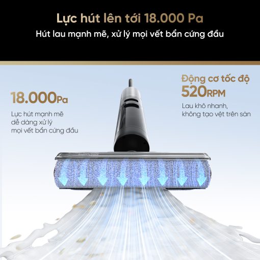 Máy hút bụi lau nhà không dây - Khô và ướt Dreame H13 Pro - Chính hãng